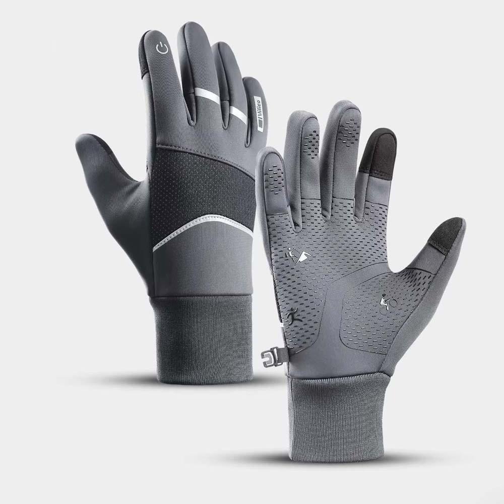 Polar Fleece Plush Thickened Gloves Soft Finger Mittens Satin Unisex Windproof Gloves  Women