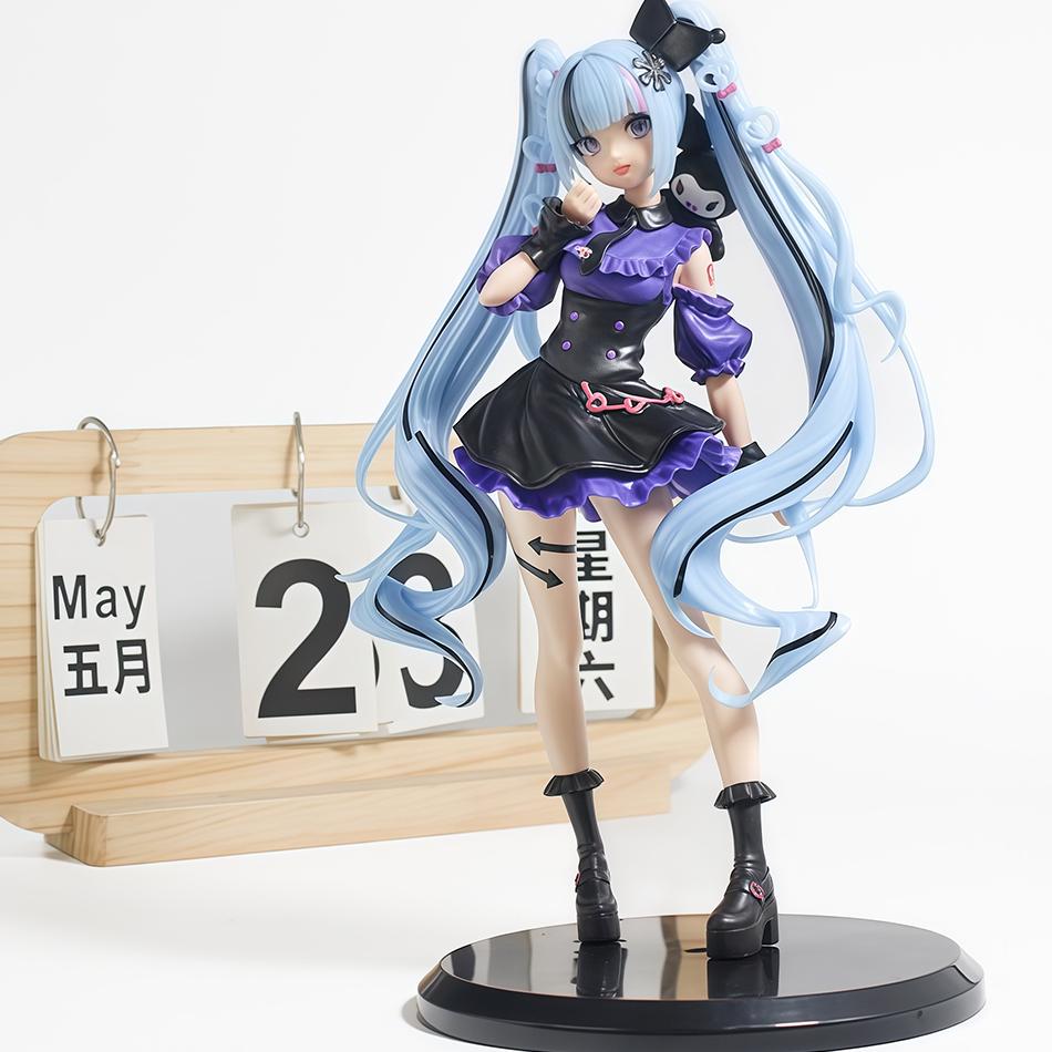 Multiple Styles Hatsune Miku Anime Figures Cute Miku Collectible Figurines Desktop Decoration Birthday Present  In Stock