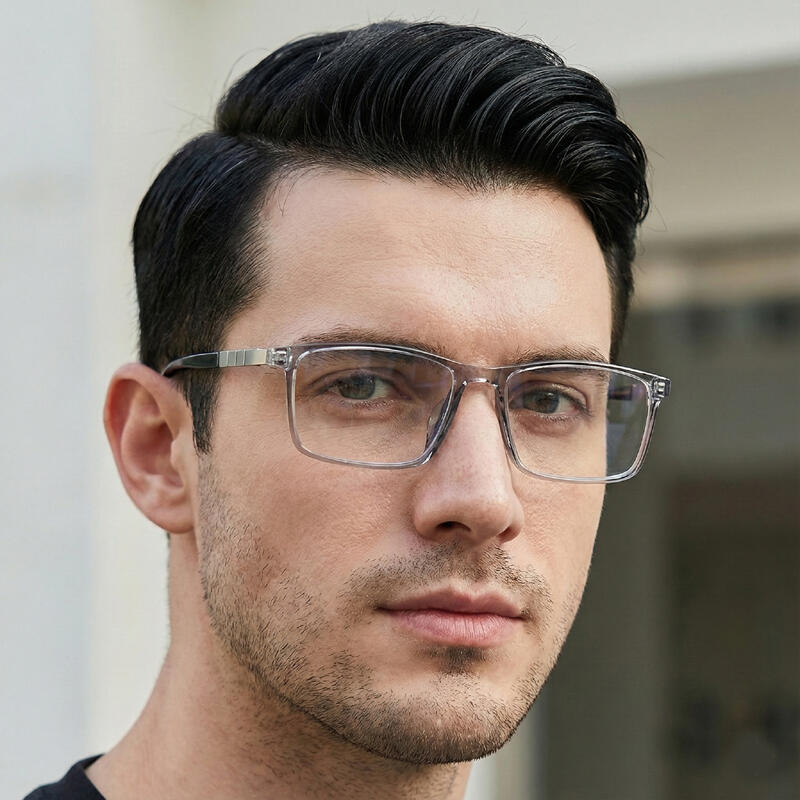 LUXEYE Luxury Glasses Geek Chic Rimless Horn-Rimmed Glasses Frame AL8113