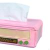 Radio Tissue Holder with Napkin Case for Home and Cafe Use