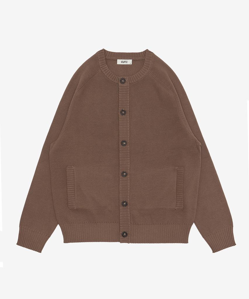 Cutz Round Neck Button Cardigan - 2 Colors