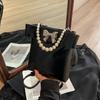 Premium Bag Women's 2025 New Fashion Versatile Shoulder Messenger Bag Niche Design Pearl Portable Bucket Bag