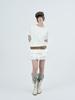 Phased Leo Lace Tiered Skirt_White