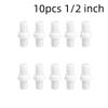 10Pcs 1/2Inch Plastic Hose Barb Connectors With Airtight Seal Smooth Burr Free Edges For Garden Irrigation Water Pipe Connection