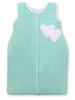 Cotton Sleeping Bag for Children 6-12 Mcy Tog 2.5 Year-Round Insulated Hearts Mint