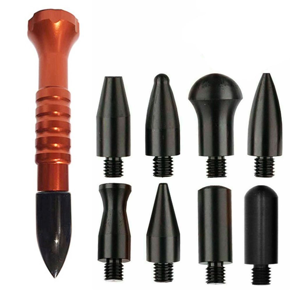 10Pcs Fix Dent Repair Tool Kits Knock Down Tap Down Pen Car Body Dent Removal Tools  for Dent Remove