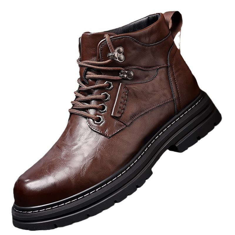 Britische Lederschuhe, Leder-Herren-Freizeit-Einzelschuhe, handgefertigte Schuhe, genähte lässige Lederschuhe