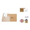 Coach Ella 36 Gold Logo Leather Shoulder Bag Large Oatmeal Women Shoulder Bag CCE48-IMOAT