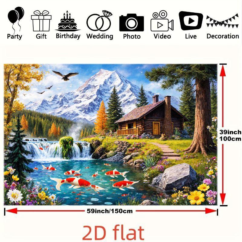 2D Plane 1 Piece of Beautiful Natural Landscape Suitable for Weddings Parties and Photography Studios