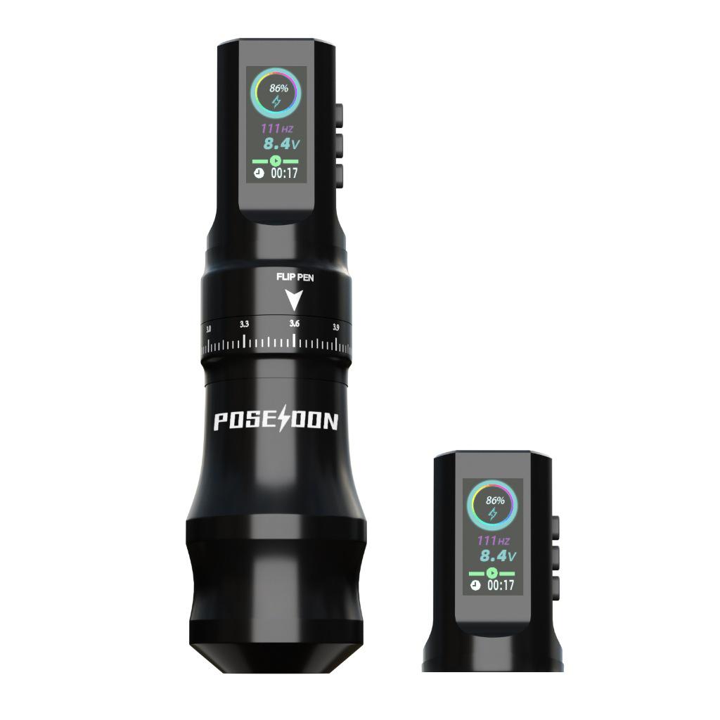 POSEIDON Adjustable Stroke Tattoo Pen: High-Quality