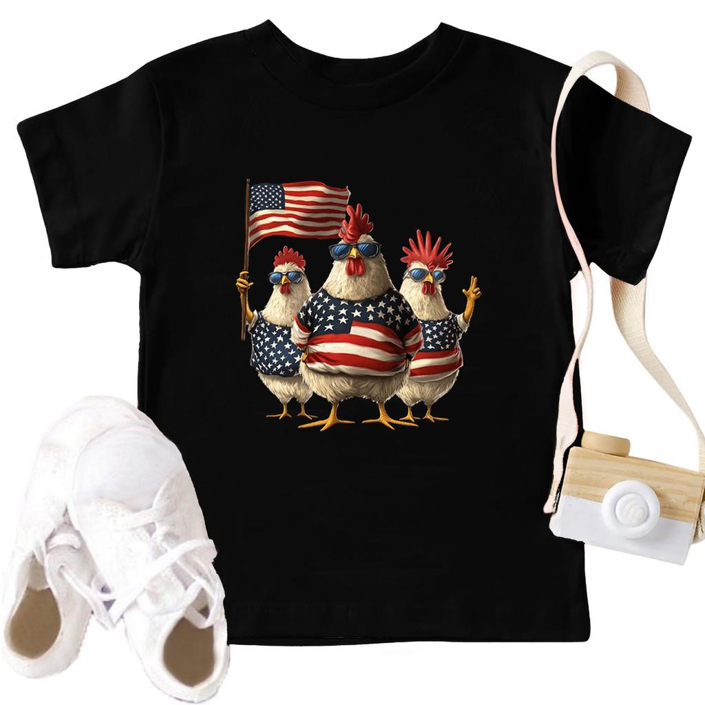 Kleinkind Mädchen Jungen T-Shirts Kinder Top Jungen und Mädchen Bedrucktes Kurzarm T-Shirt