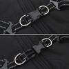 Dog Raincoat with Integrated Harness Waterproof and Reflective Black Size L28