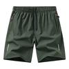Men's Quick Dry Drawstring Shorts with Zipper Pockets, Lightweight Athletic Shorts for Running and Daily Wear