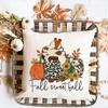 Hello Pumpkin Printed Pillow Case Autumn Party Decor Home Cushion Cover Fall Holiday Pillowcase Thanksgiving Halloween Best Gift