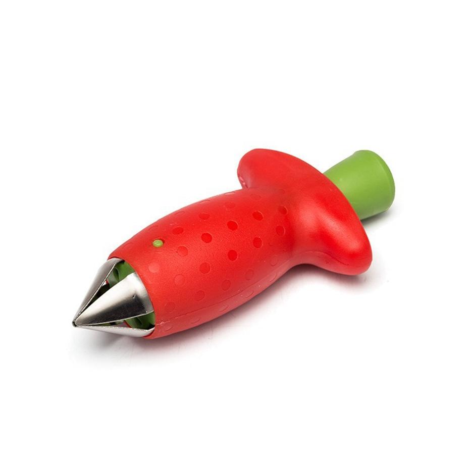 

1 Pcs Manual Strawberry Berry Stem And Leaf Remover Fruit Corer Kitchen Tool Home Supplies красный