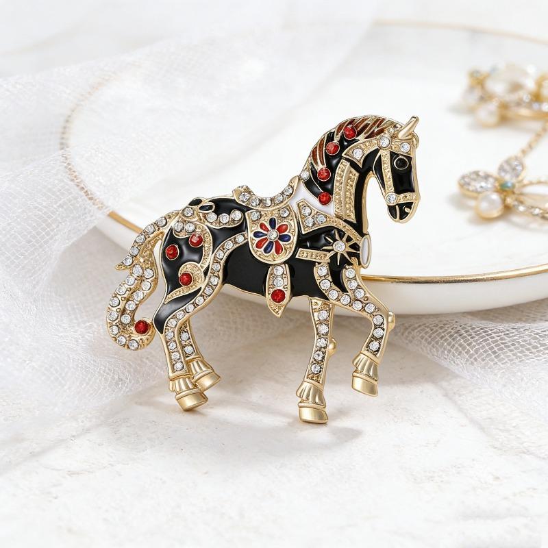 New Alloy Brooch High-end Niche Women's Peony High-end Pin Coat Suit High-end Versatile Brooch