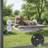 POMESEA Kattevindu Kattevindu Vindusseng for Stor Katt 20 kg Vekt Sugekopper og Enkel Fluorescerende Hengekøye, Seng, Katter, Sammenleggbar, Helårsseng,