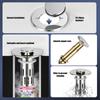 2pcs Poping Up Sink Drain Stoppers with Fine Meshes Filter Easyly Touches Operation for Bathroom Vanities
