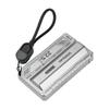 1-Piece Solder-Free 21700 Power Bank Case PD 20W Fast Charging with Built-in Cable Detachable DIY Battery Case-no Battery