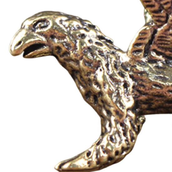 Yousheng Vintage Winged Dragon Brass Ornaments Copper Dragon with Wing Figurine Collectible Bronze Carved Sculpture for Living Room Bookshelf Desktop