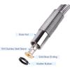 COOLWEST 38 Inch Flexible Stainless Steel Hose Replacement Kit for All Brand Commercial Pre-Rinse Kitchen Sink Faucet (96CM 38")
