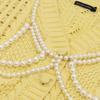 Sweet And Cool Hot Girl Imitation Pearl Hollow Tassel Ethnic Style Clothing Necklace Sexy Nightclub Style Multi-layer Body Chain For Women