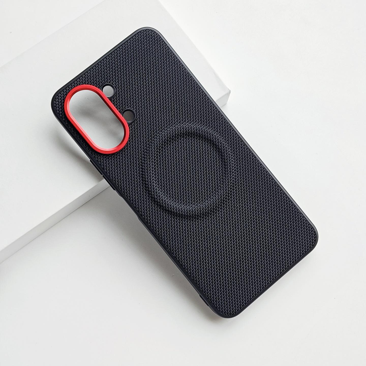 Case For Tecno Spark Go3 Stylish Simple Anti-slip Anti-fingerprint Magnetic Kona Leather Cover Shockproof Funda Tecno Spark Go 3 чёрный