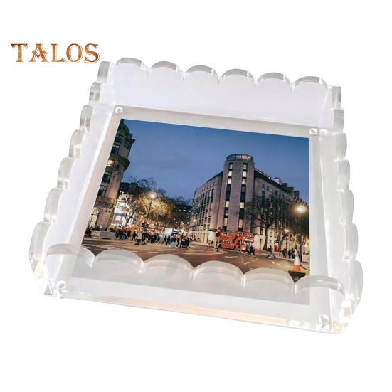 1/2 ks vroubkovaný akrylový podnos s magnetickou podložkou Heavy Duty Clear Art Malba Plakát Obraz Foto Display Podnos Domácí kancelář Dekorace na plochu