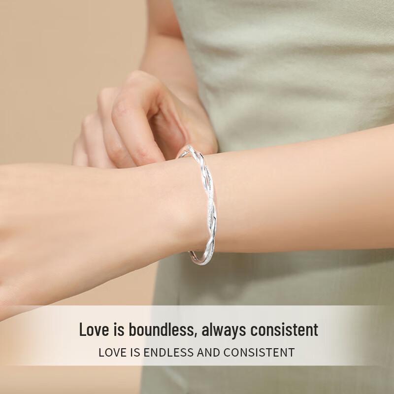 Zhou Baifu Mobius Silver-Plated Bracelet for Women