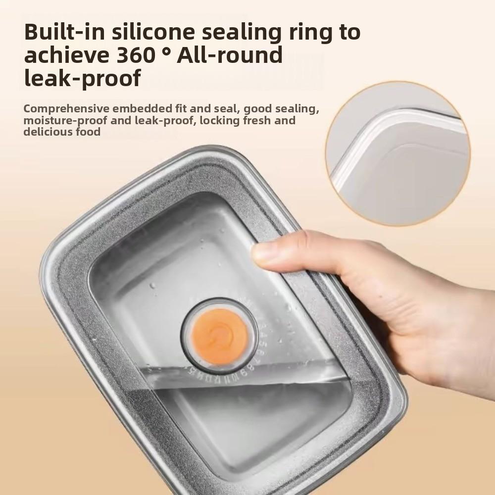 Stainless Steel Camping Lunch Box Leak-proof Refrigerator Freezer Storage Box  Kitchen Accessories