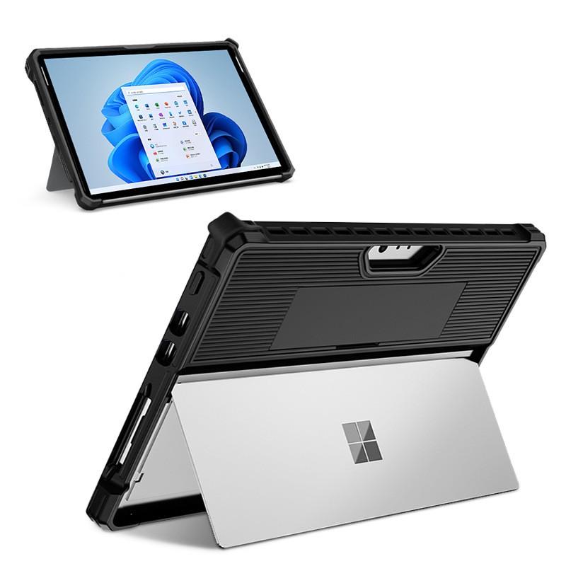 TPU Shockproof Case With Stand Surface Pro 4 5 6 7 8 9 10 11 12 Go 1 2 3 Transparent Black Blue Gray