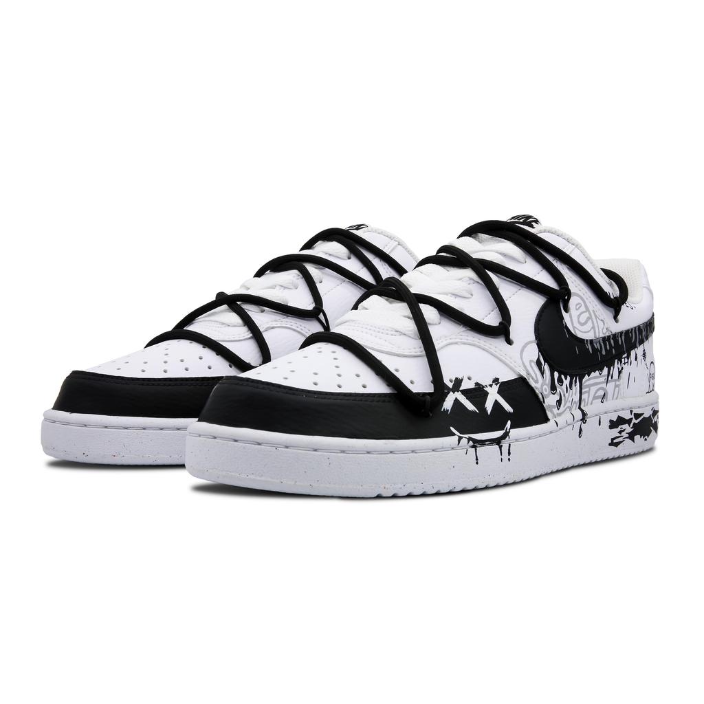Nike Court Vision 1 Piele Rezistentă la Alunecare Amortizare Rezistentă la Abraziune Ușor DH2987-101(Echipa60-)