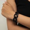 SHIXIN Hip Hop Exaggerated Thick Link Chains Bracelet for Women CCB Material Big Wide Bracelets Fashion 2026 Hand Chains Jewelry