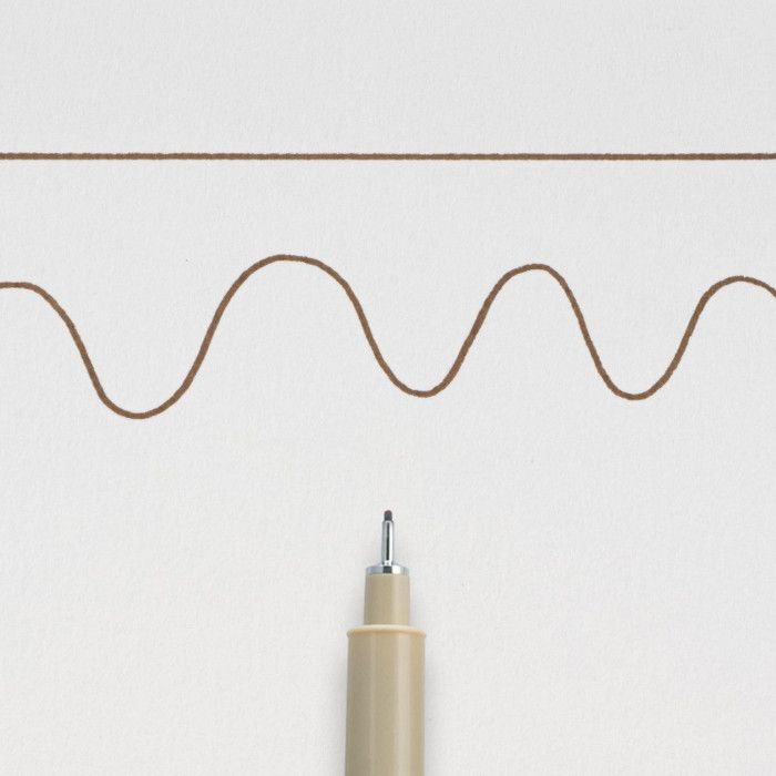 Stylo - Sakura - Pigma Micron - 0,45 mm - Sepia - Sans acide, encre durable