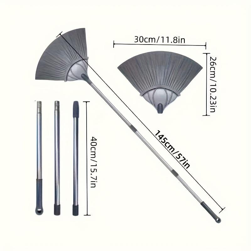 Long Handle Ceiling Duster Broom Roof Wall Cobweb Dust Removal Tool Home Cleaning Brush