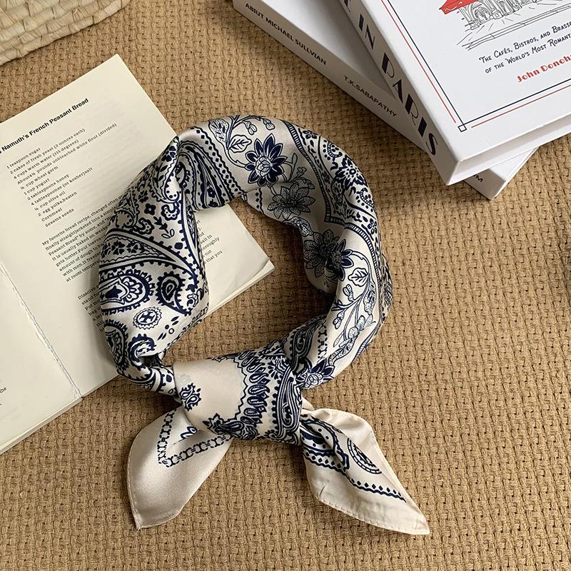 70 small square scarf silk scarf women cashew print silk scarf headscarf professional scarf satin scarf