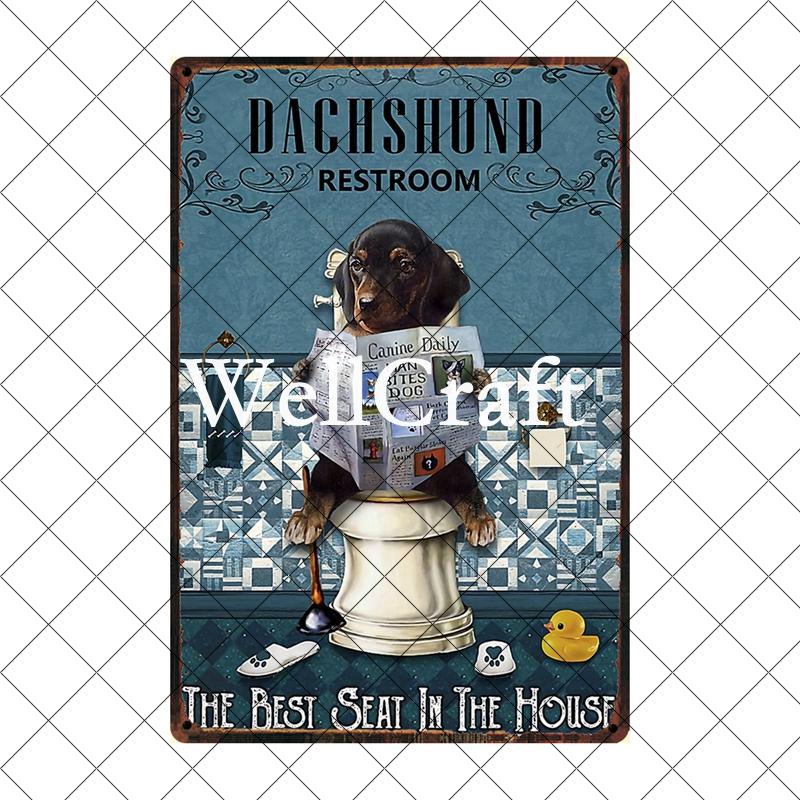 [ Wellcraft ] Pet I Am You Friend Dachshund Dog Bath Shop Wine  Art Metal Tin  Sign Wall  Poster Iron Painting Pub D-02 20*30 CM