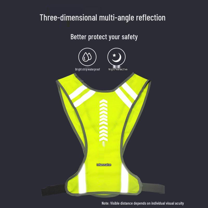 Reflective Safety Vest for Night Running & Cycling