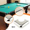 4 Pieces Pool Table Corners Billiard Corner Easy Installation Protector Sturdy Metal Bumpers