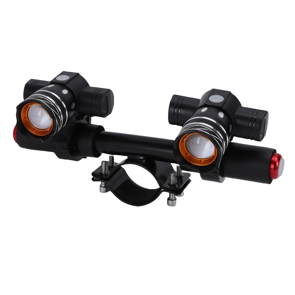 Luci Anteriori per Manubrio Scooter in Lega di Alluminio Ricaricabili via USB per Diametri Palo 45 52mm 1.77 2.05 Pollici