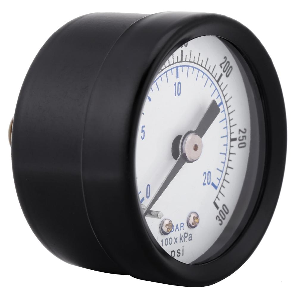 Water Pressure Meter, 18 BSPT Thread Pressure Gauge Pressure Meter for Fuel   Oil Liquid Water 020bar  0300psi, Pressure  Vacuum Gauges
