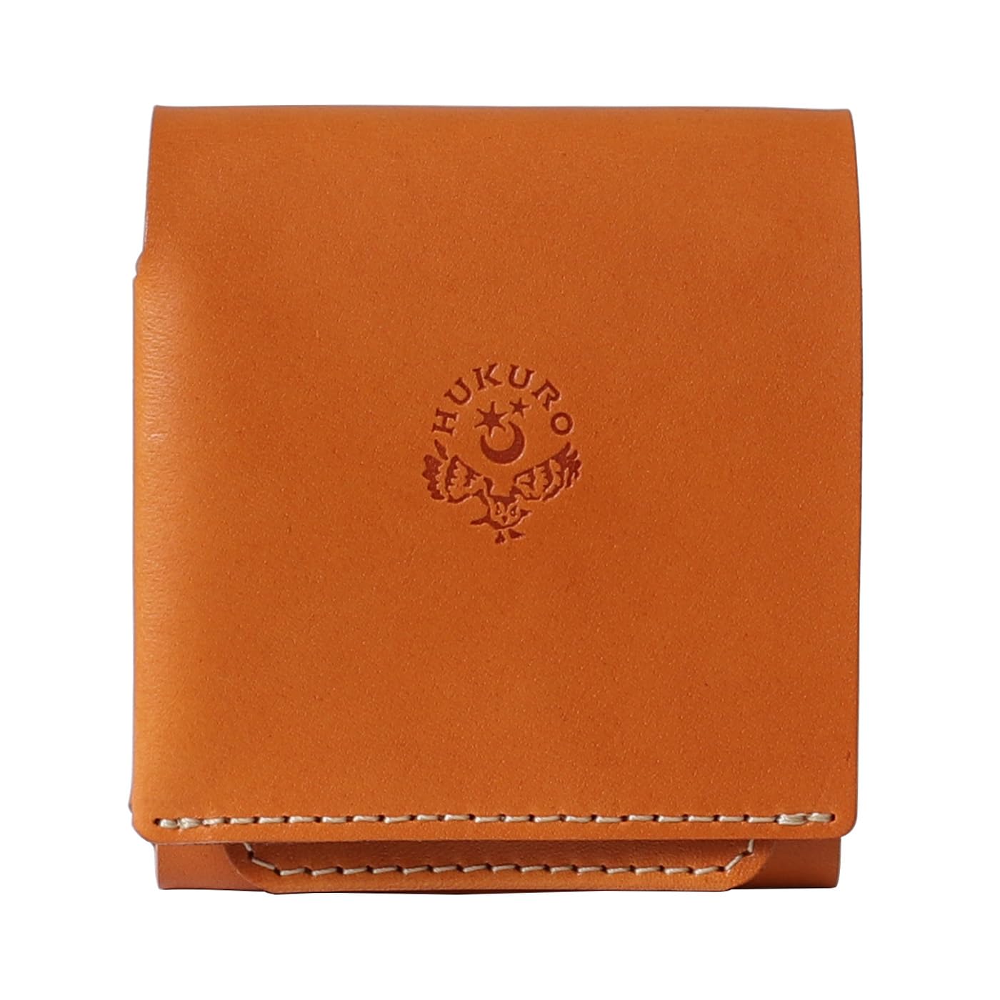 

[HUKURO] Bi-fold Wallet for Men, Palm-sized Wallet -Beh- Box-type Coin Purse, Large Capacity, Tochigi Leather, Genuine Leather, Square Shape, Made in