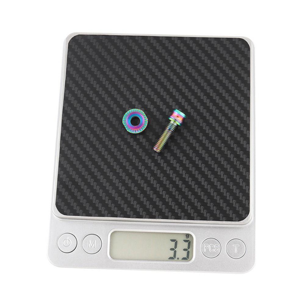 Titanium Zinc Zinc Alloy Bicycle Front Wheel Fixing Screw Bicycle Fixing Screw Gasket  Bike Accessory