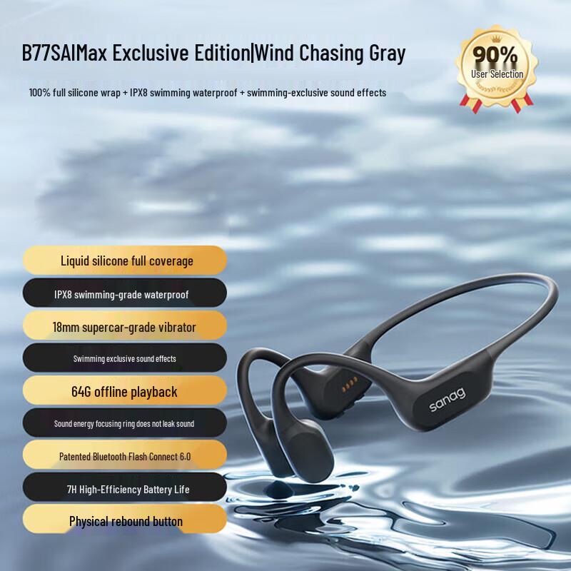 

Siena B77S Pro 64GB Bone Conduction Sports Headphones