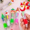 Christmas Ballpoint Pen Snowman Reindeer Topper Designs Multi-Color Writing Pen Fun Holiday Gift for Students Friends
