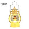 Battery Operated Night Light Christmas Lantern Light, Retro Santa/Snowman/Tree Handheld Oil Lamp with Holiday Gift for Children Warm LED, Cute