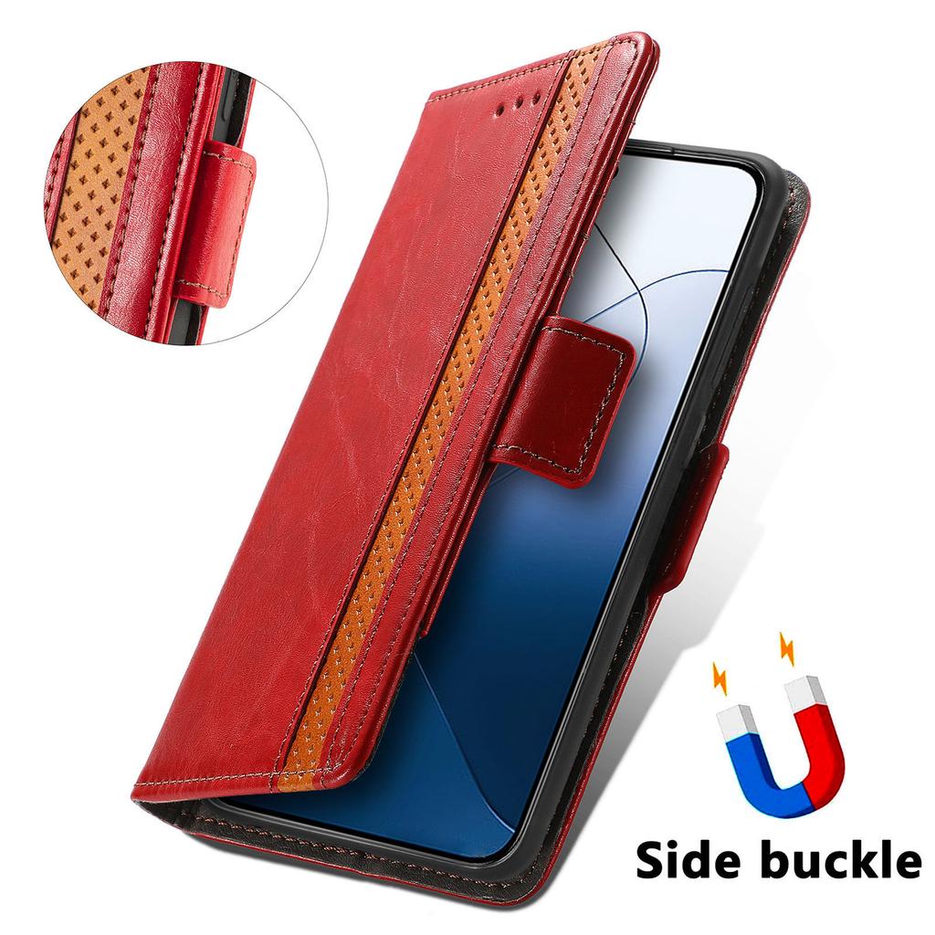 For Xiaomi 14T Pro Phone Cases CASENEO PU Leather Cover Stand with RFID Blocking Wallet