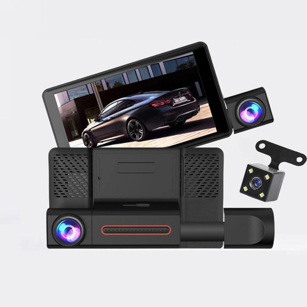 Three Recording High-definition Night Vision 3-channel Reversing Camera Integrated Car Driving Recorder