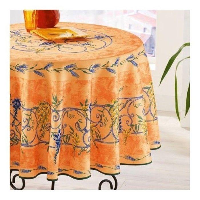 Nappes Provençales - PROMO LINGE - Polyester - 180cm - orange