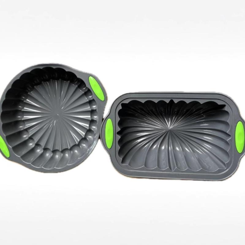Food Grade Silicone Cake Pan Heat Resistant Flexible Design Easy Cleaning Nonstick Bakewares Baking Mould